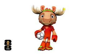 Maple, mascota representante de Canadá en el Mundial 2026.